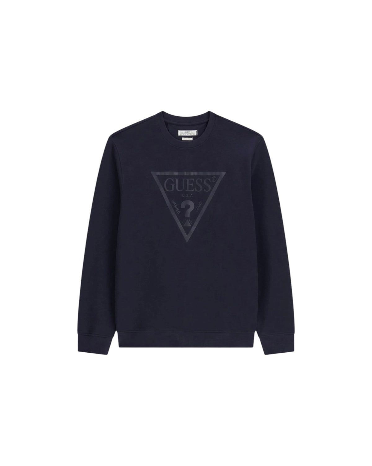felpa uomo guess logo grande