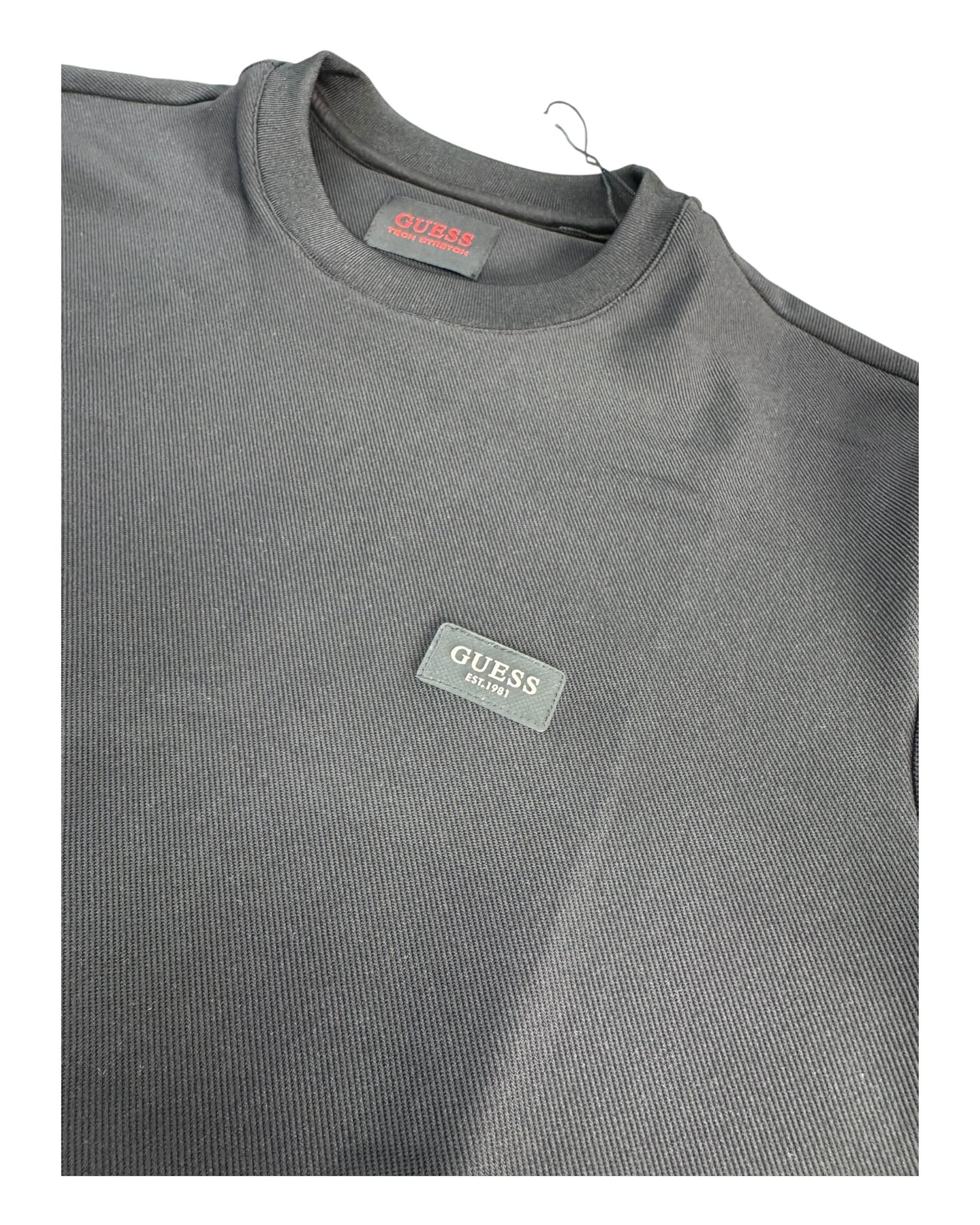 felpa uomo guess logo lato cuore