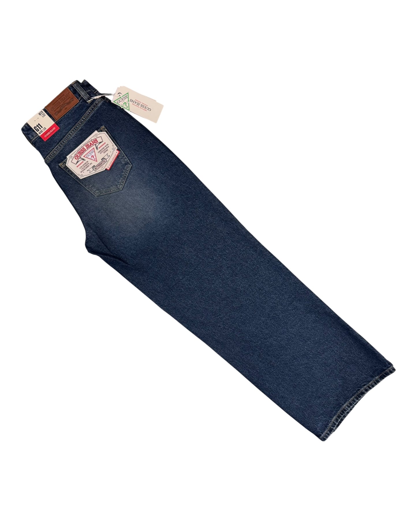 jeans donna guess wide leg lavaggio blu