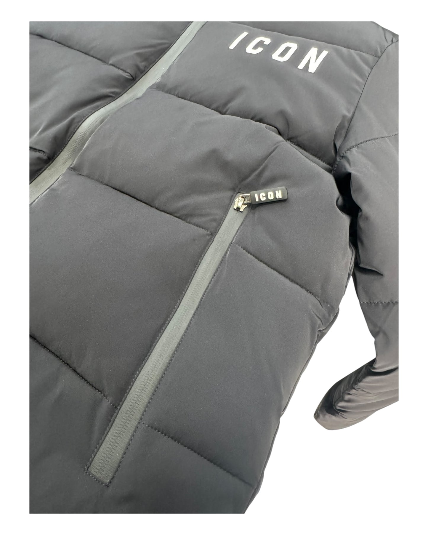 piumino uomo icon con cappuccio e stampa