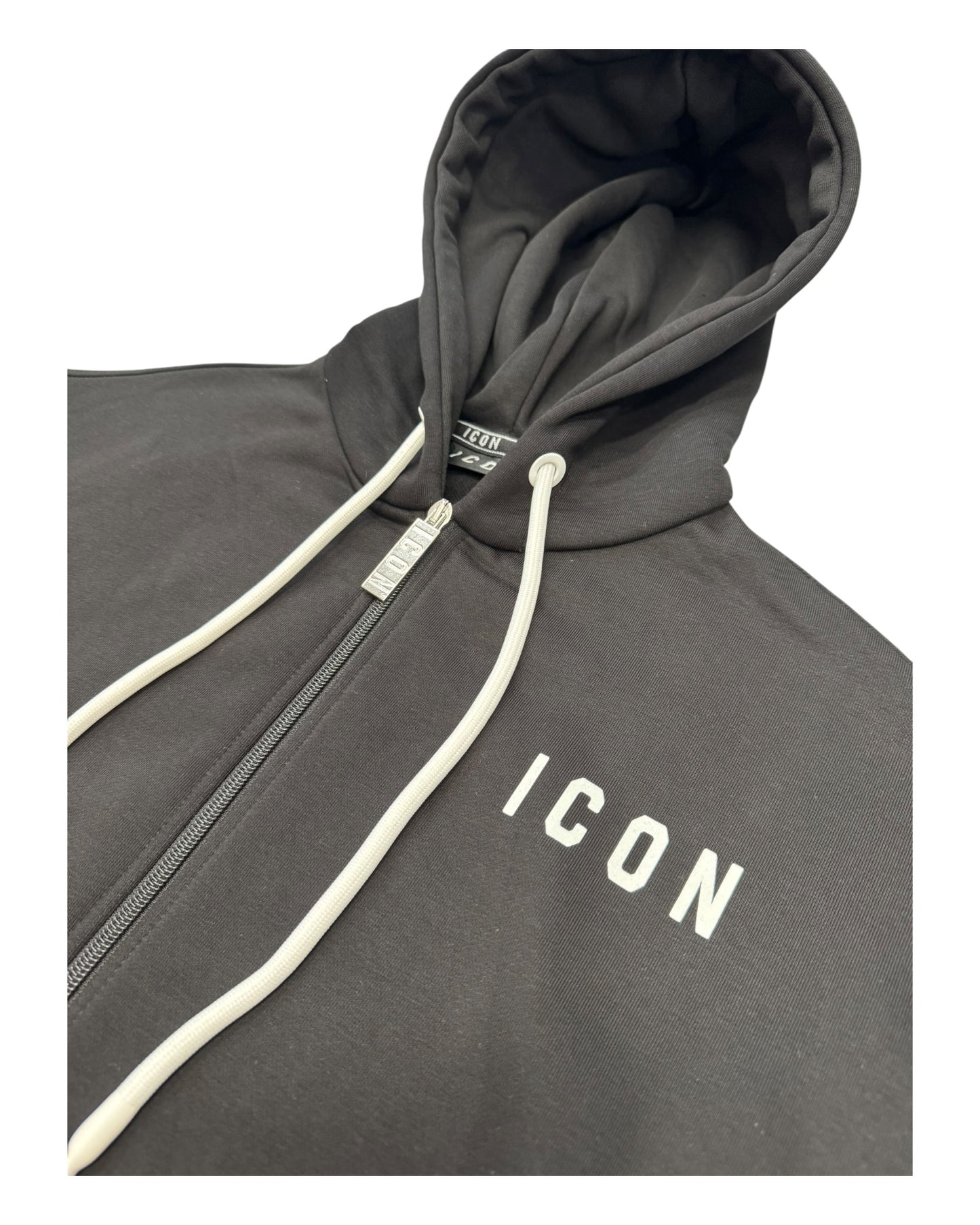 felpa icon donna zip e cappuccio