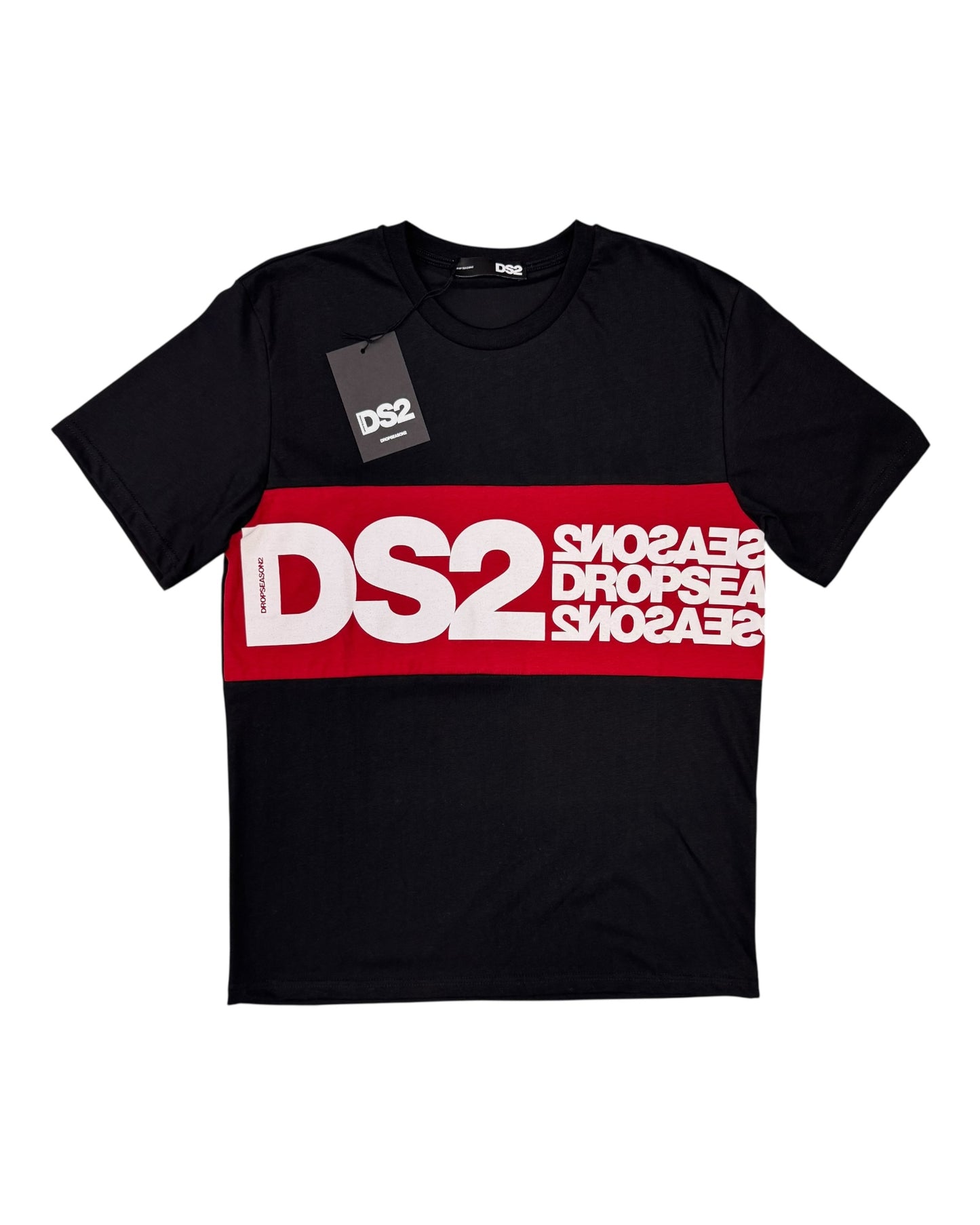 shirt uomo ds2 stampa grande a contrasto