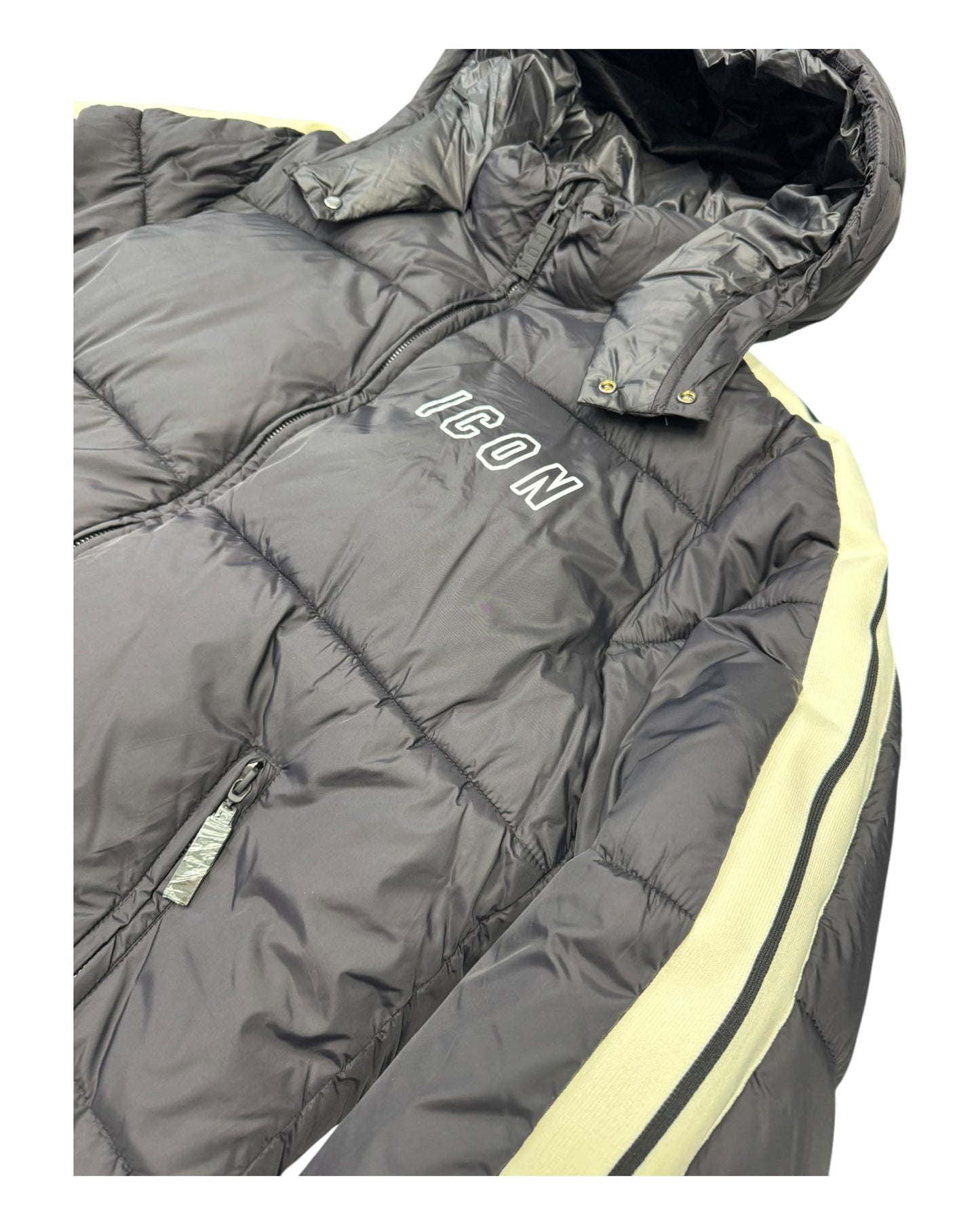 piumino icon con bande laterali