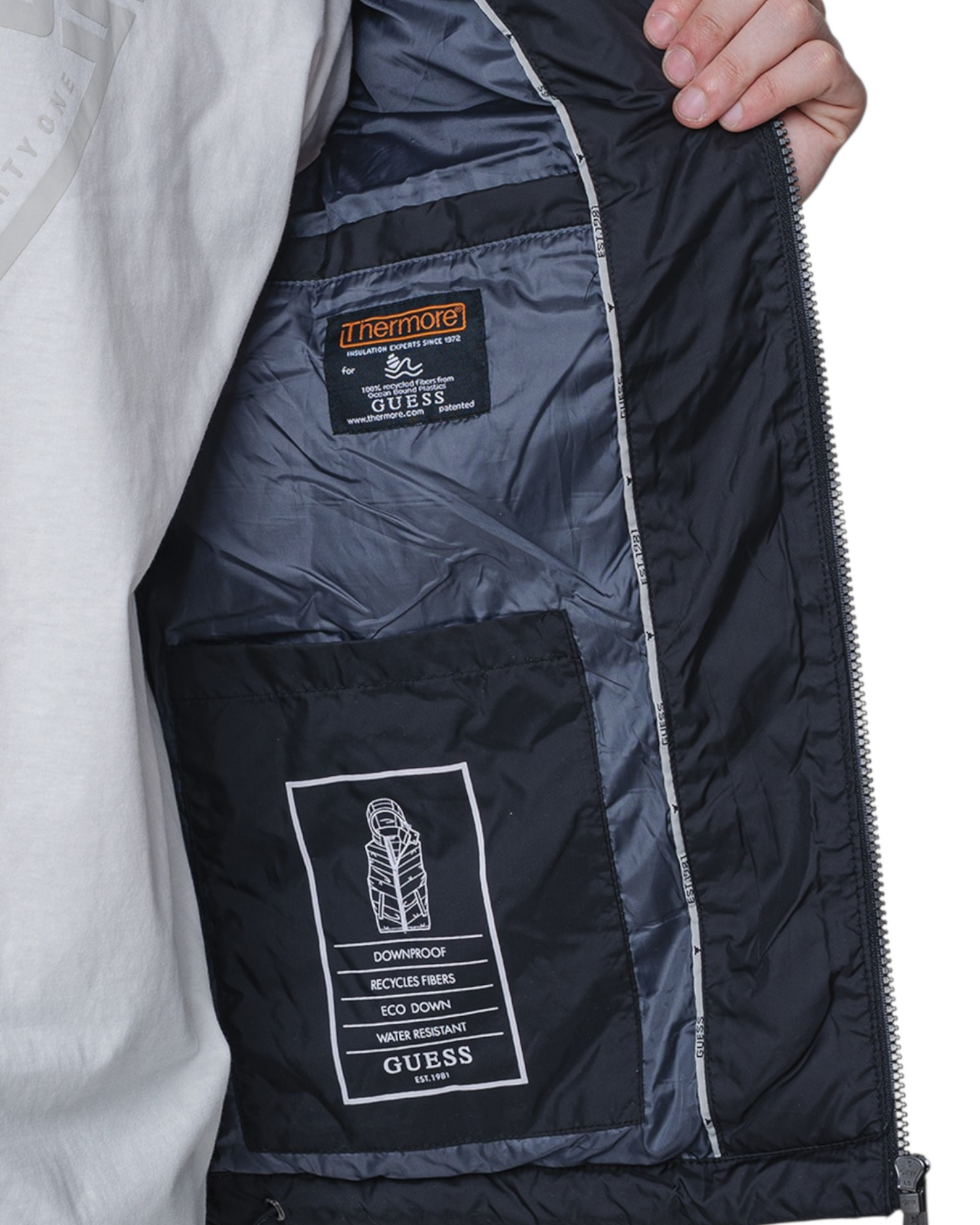 giubbotto smanicato uomo guess