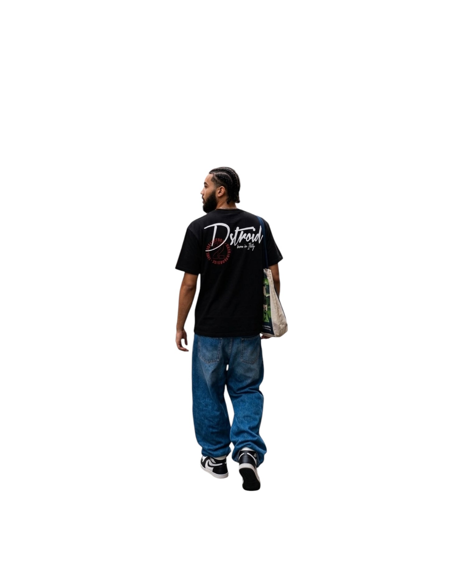 shirt uomo dstroid stampa avanti e dietro