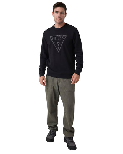 Felpa uomo Guess logo grande