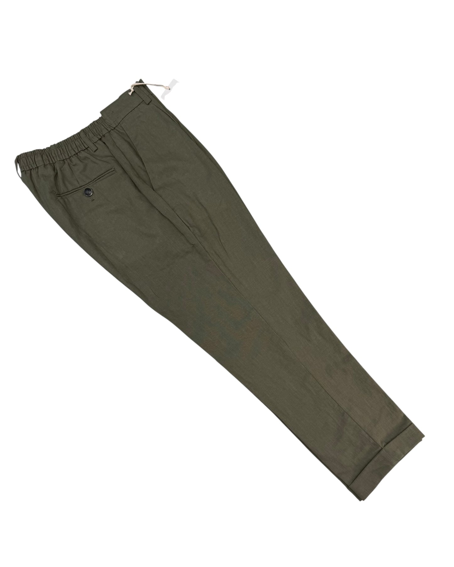 pantalone chino con elastico dietro noel pacome in puro lino