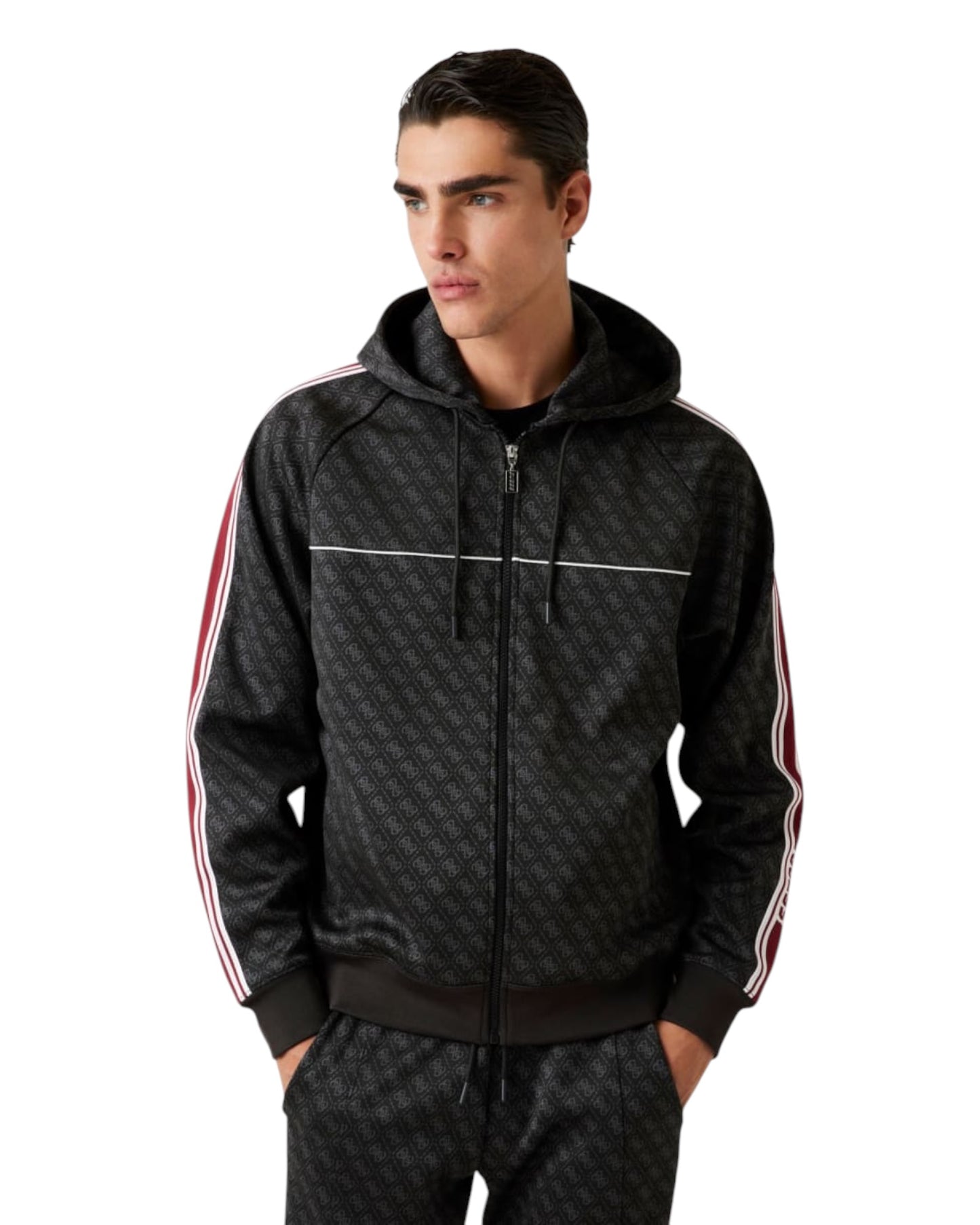 tuta uomo guess con banda laterale