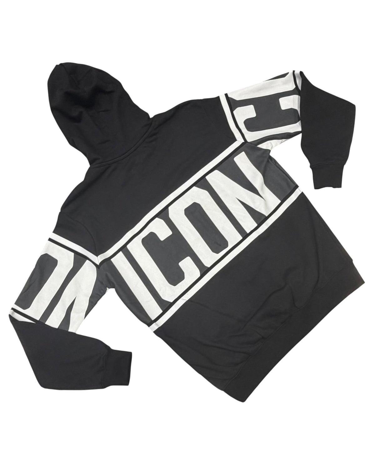 felpa cappuccio uomo icon stripe