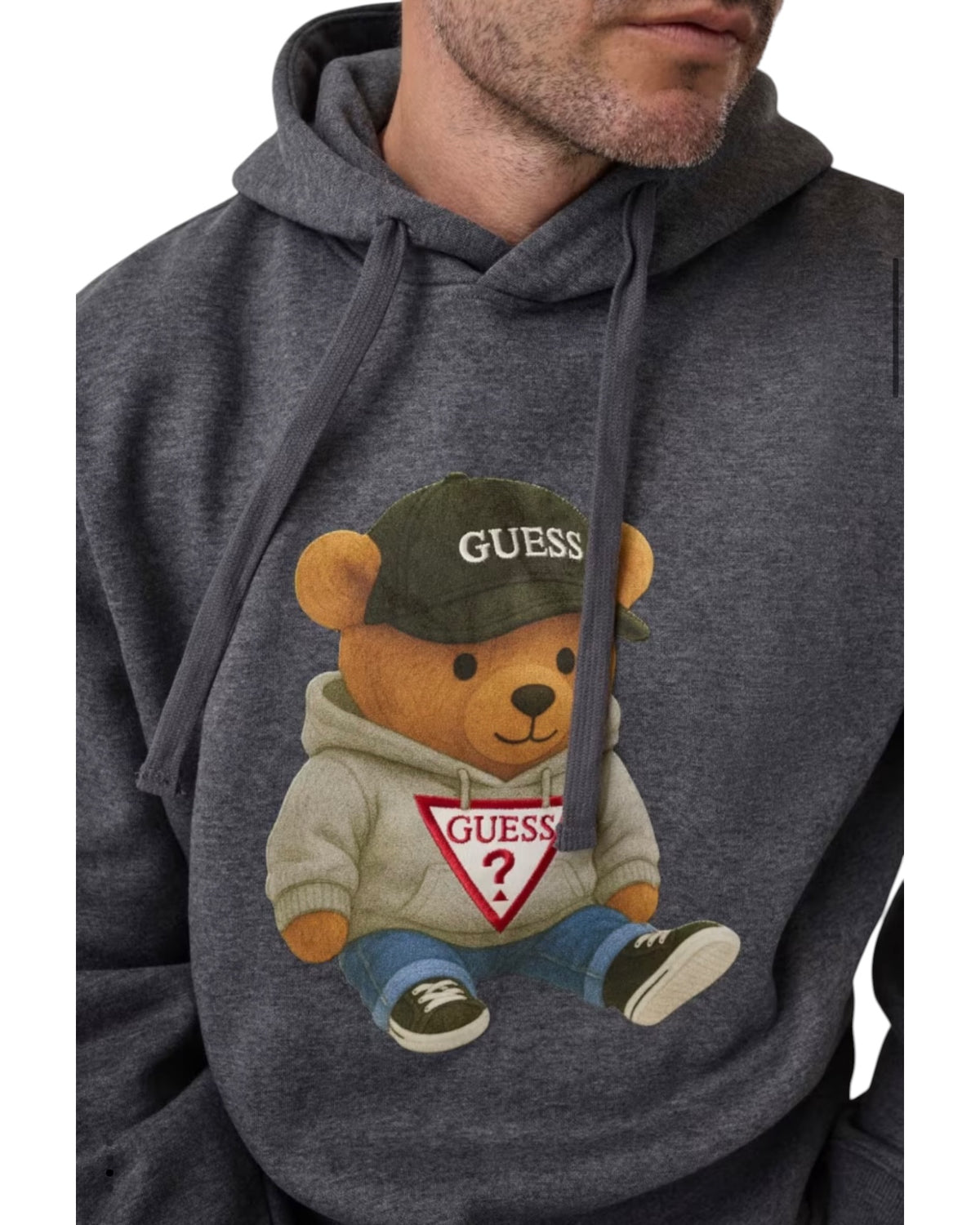 felpa uomo guess teddy