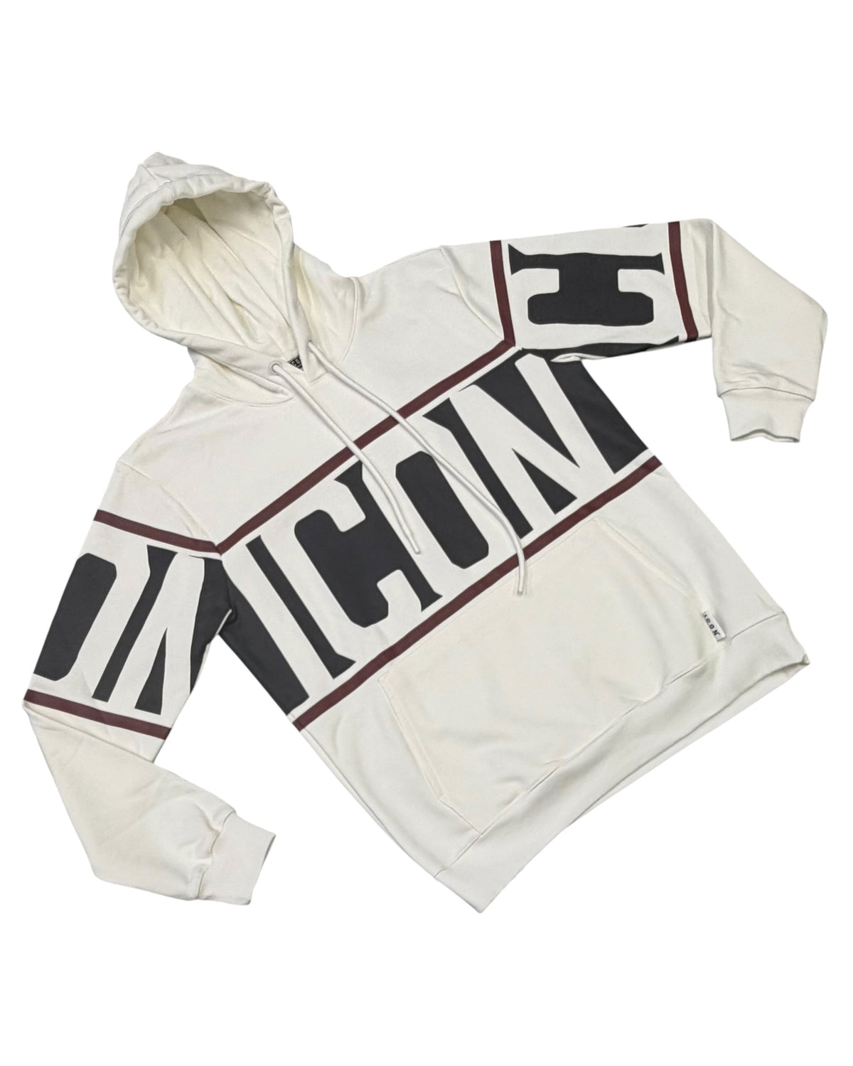 felpa cappuccio uomo icon stripe