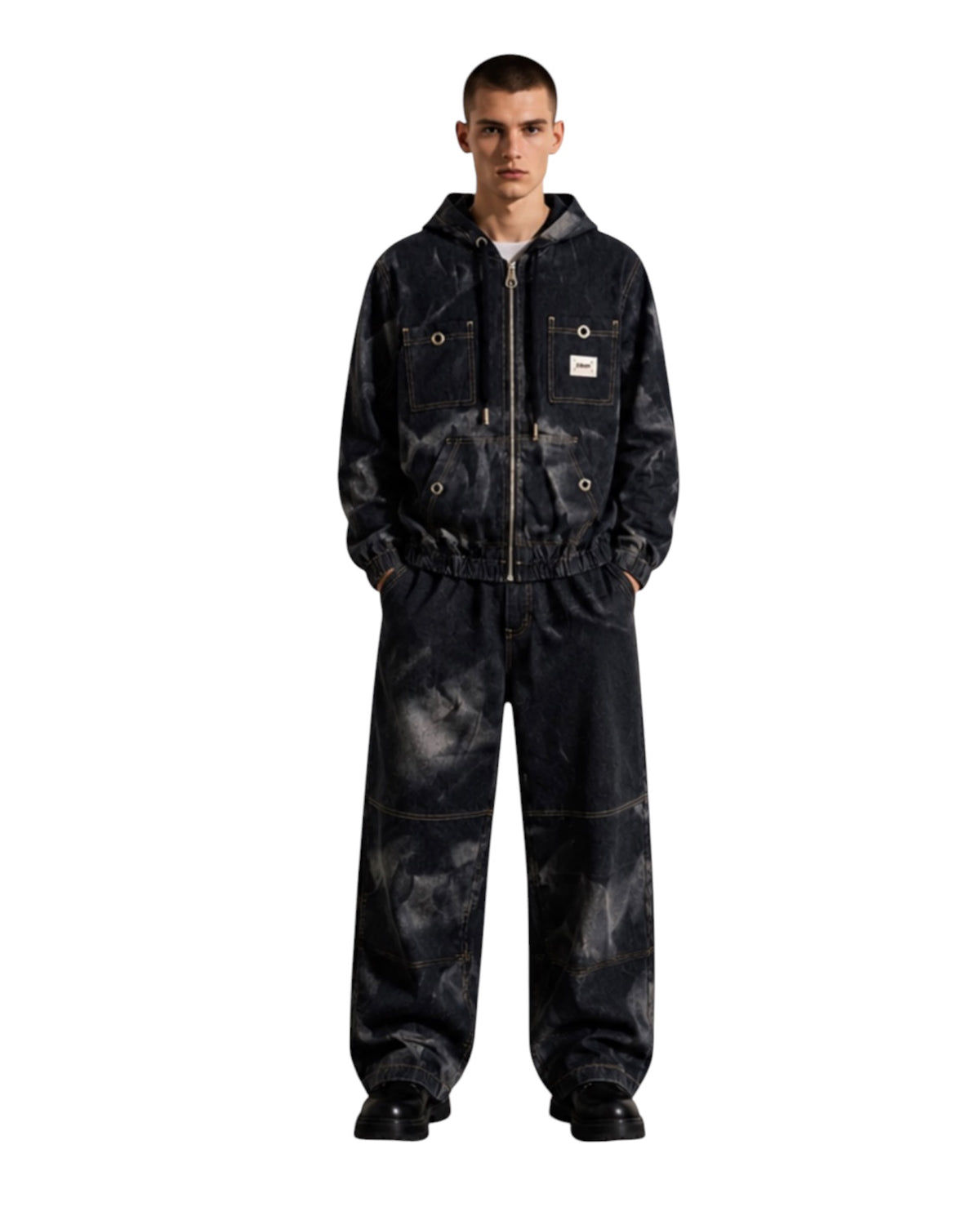coordinato in denim uomo mfn