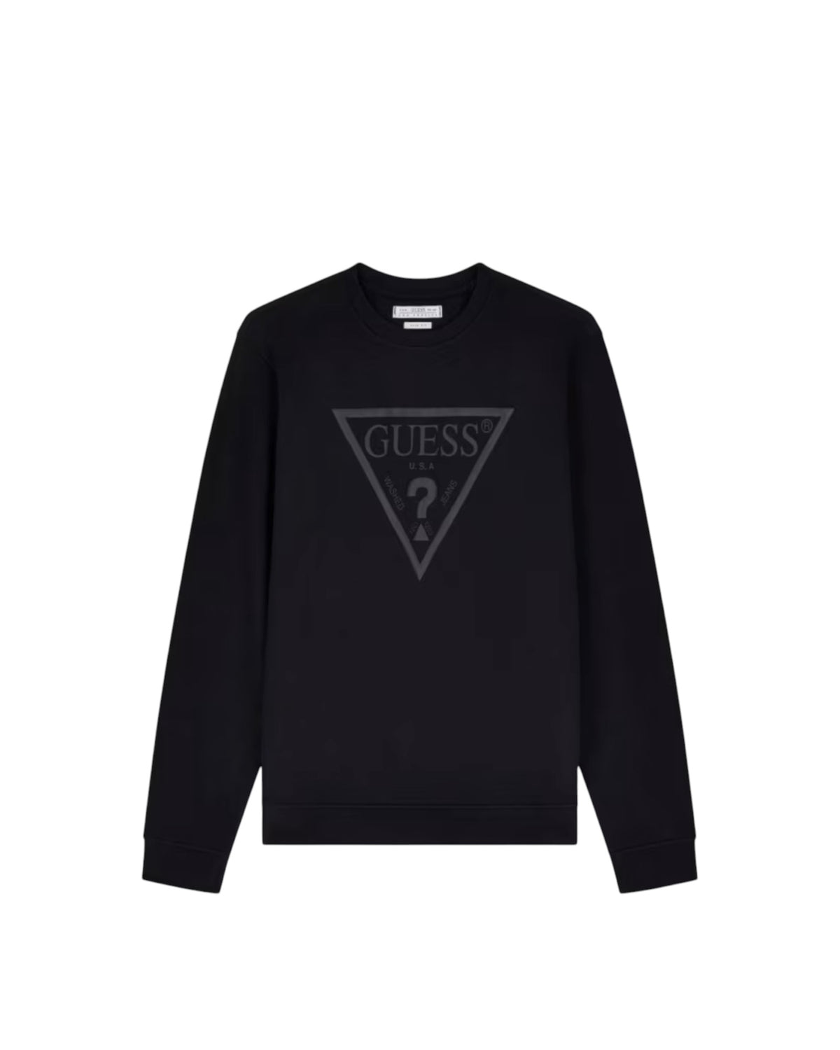 felpa uomo guess logo grande