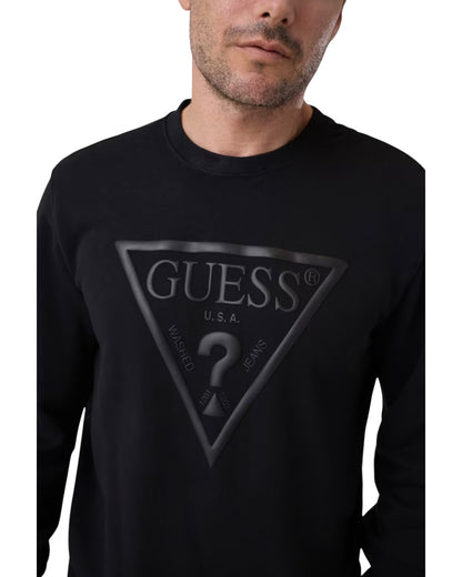 Felpa uomo Guess logo grande