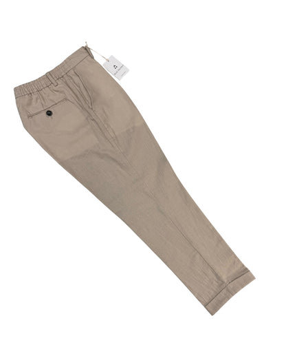 Pantalone chino con elastico dietro Noel Pacome in puro Lino