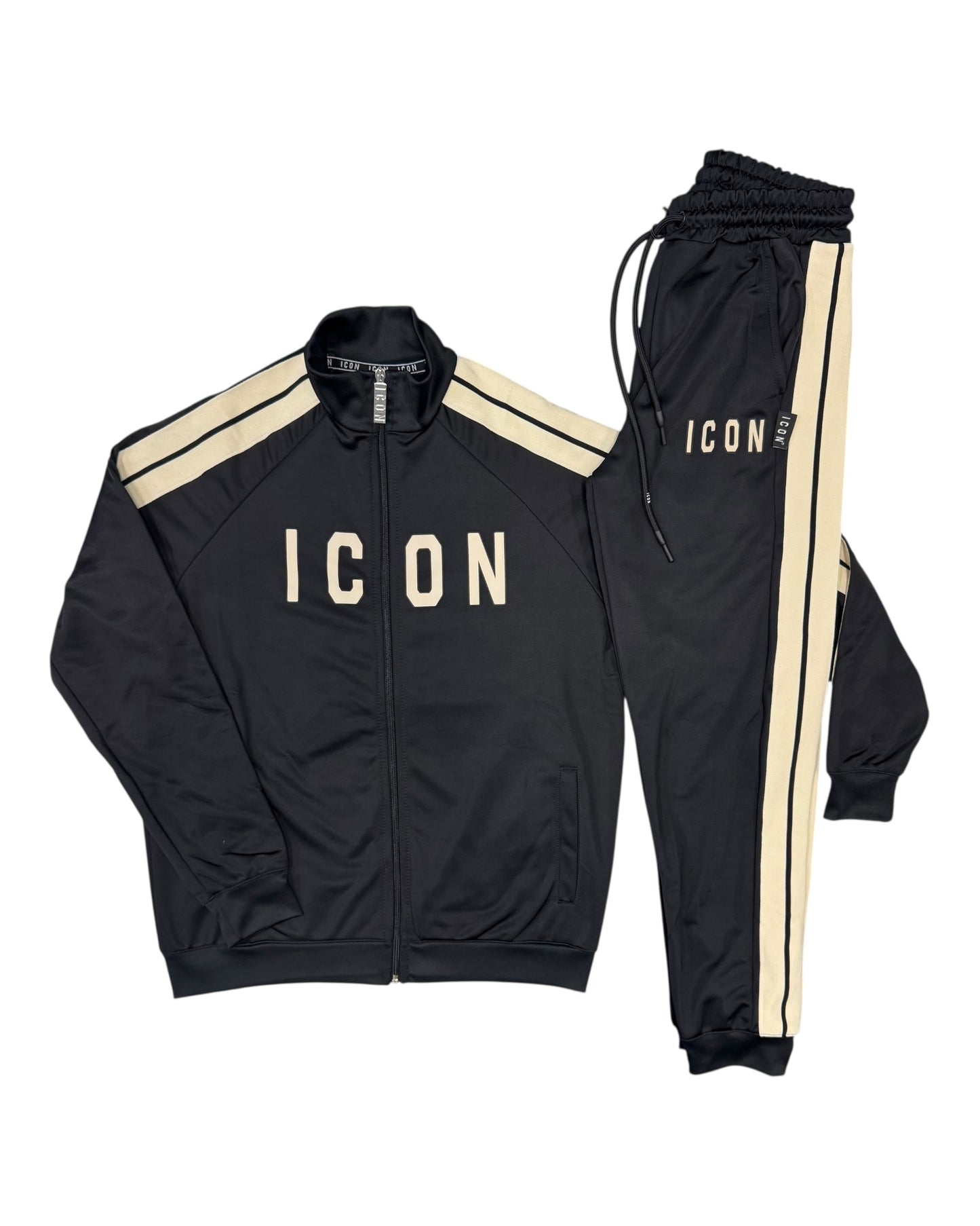 tuta uomo icon con bande laterali