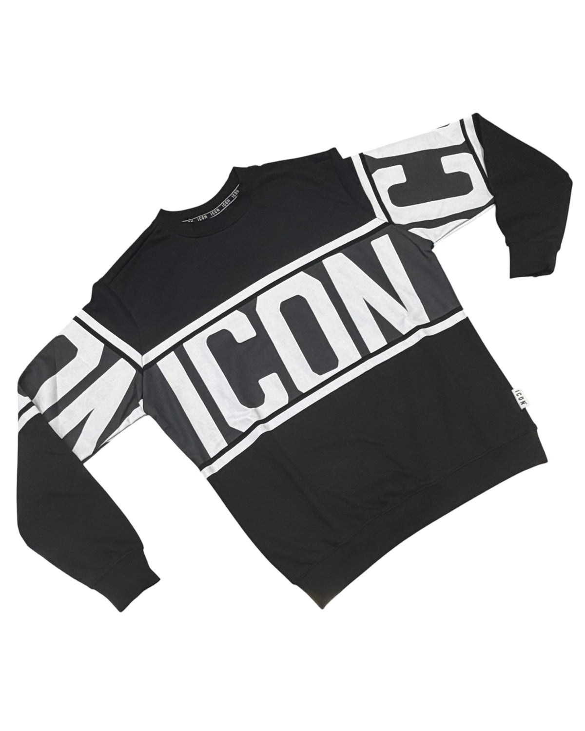 felpa girocollo uomo icon stripe