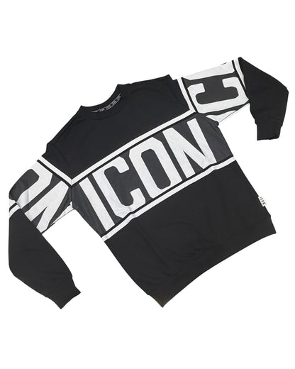 Felpa girocollo uomo Icon stripe