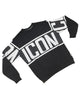 Felpa girocollo uomo Icon stripe