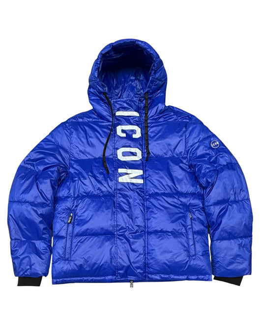 Piumino uomo Icon stampa avanti e dietro
