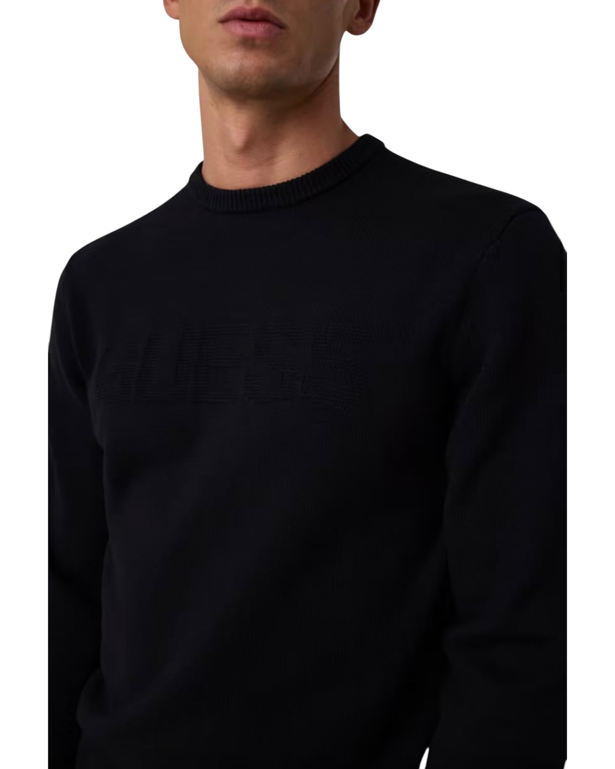 maglioncino uomo guess ricamo centrale