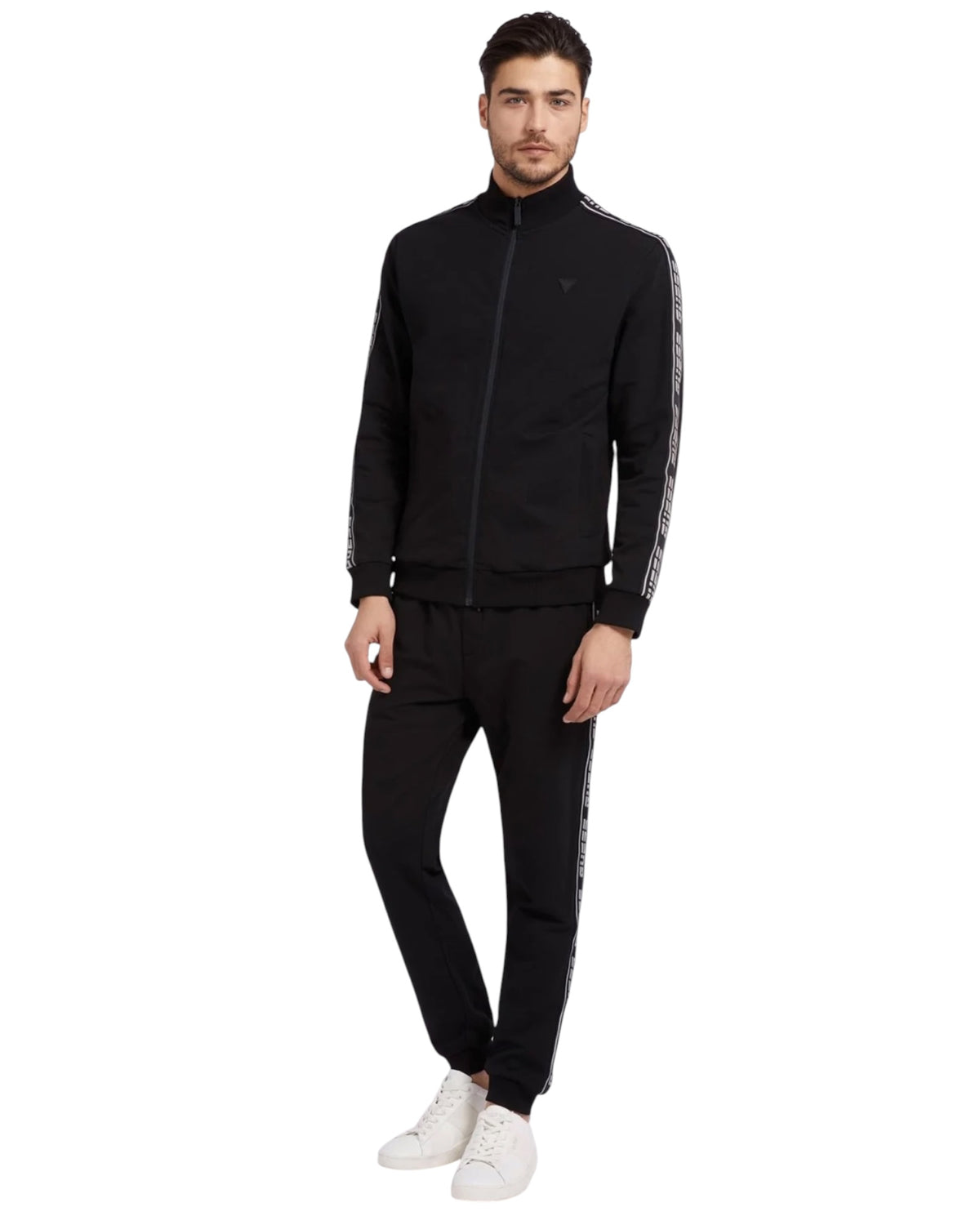 tuta uomo guess con banda logo