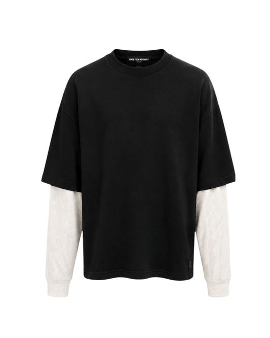 T-Shirt long sleeve MFN con maniche in velluto