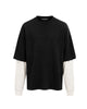 T-Shirt long sleeve MFN con maniche in velluto