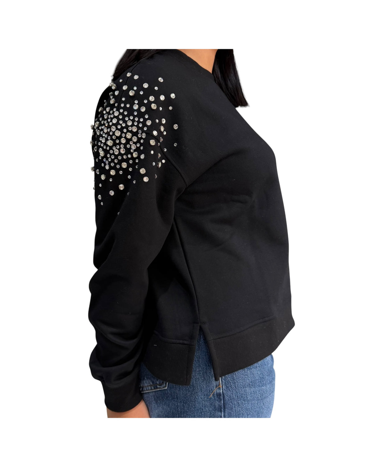 felpa donna blash swarovski