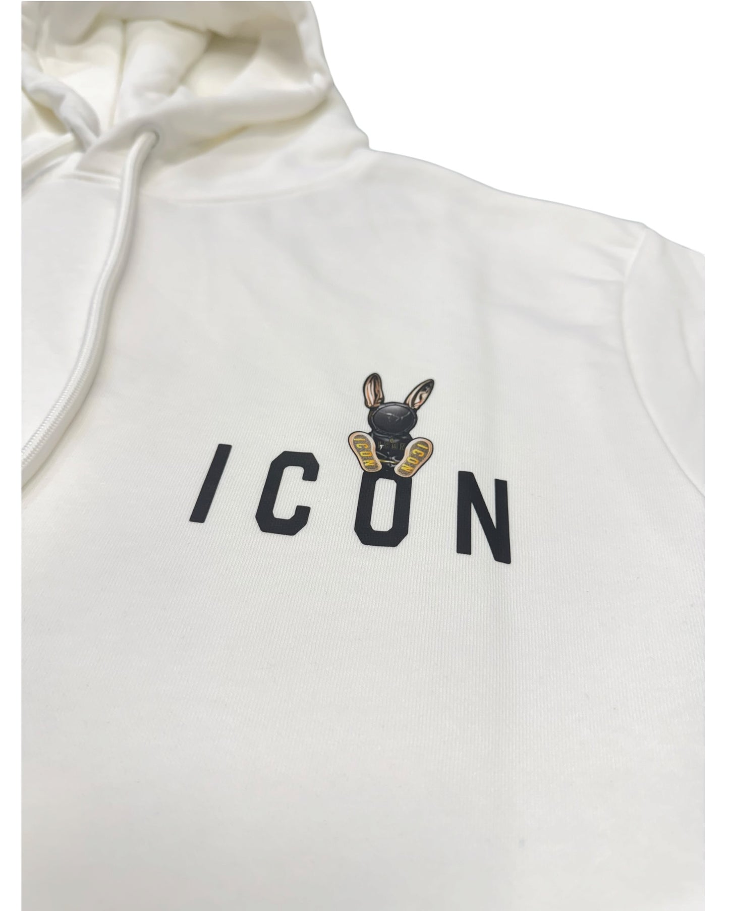 felpa cappuccio uomo icon stampa avanti e dietro