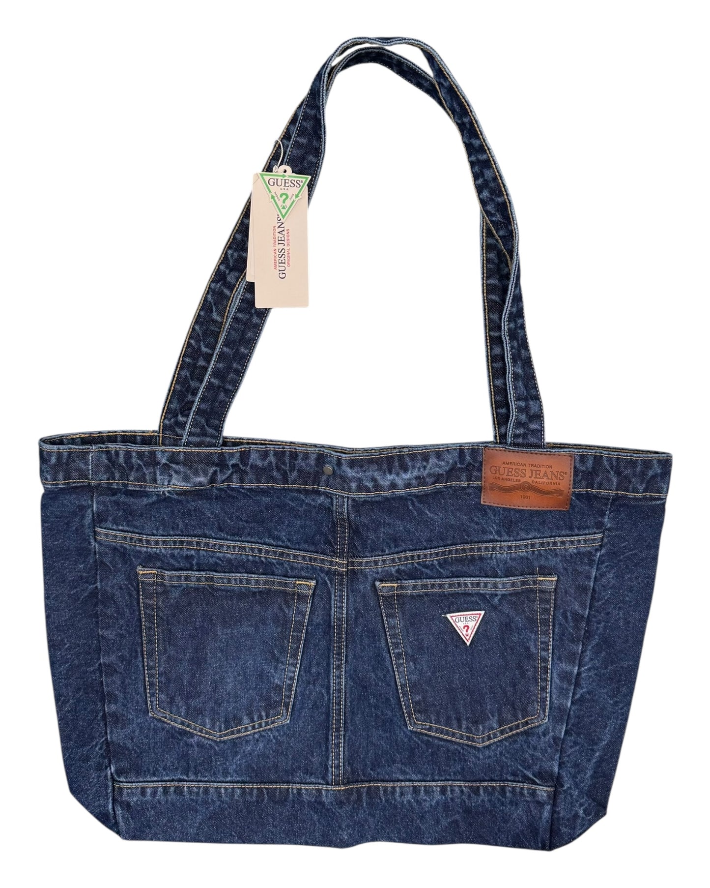 borsa donna guess denim