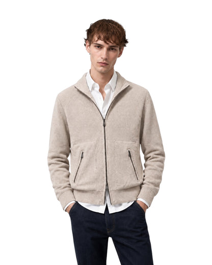 Cardigan uomo con zip Gianni Lupo
