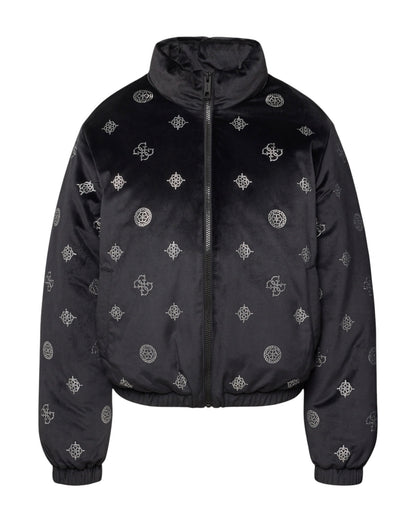 Piumino in ciniglia Guess donna Swarovski