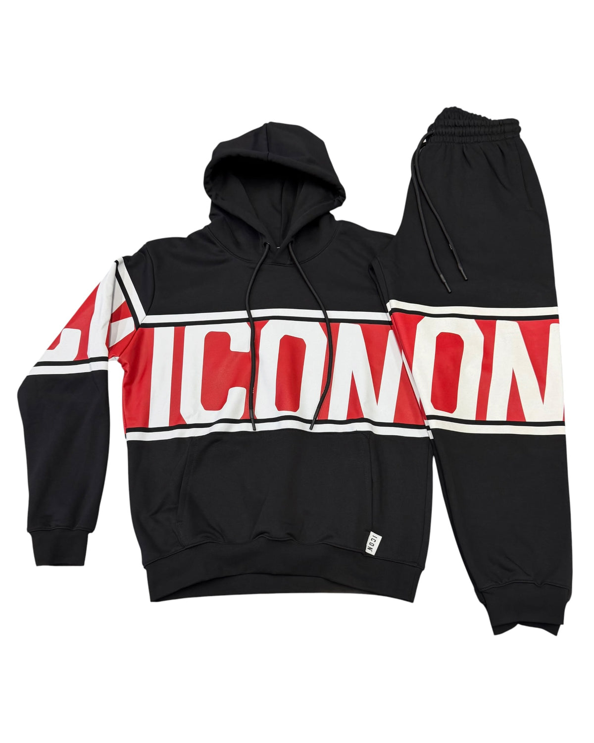 tuta uomo icon cappuccio stripe