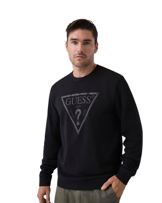Felpa uomo Guess logo grande