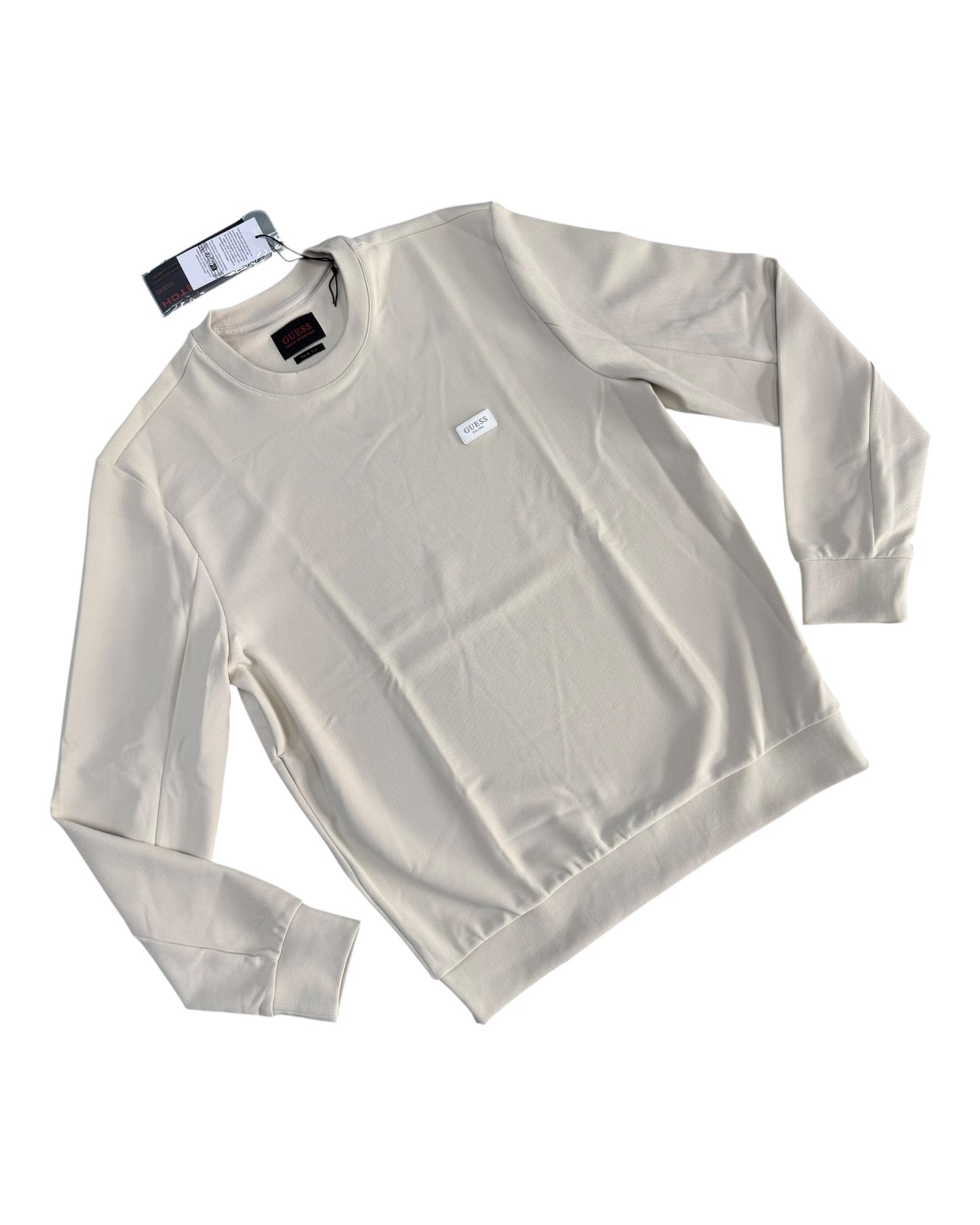 felpa uomo guess logo lato cuore