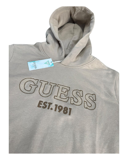Felpa uomo Guess con cappuccio e ricamo