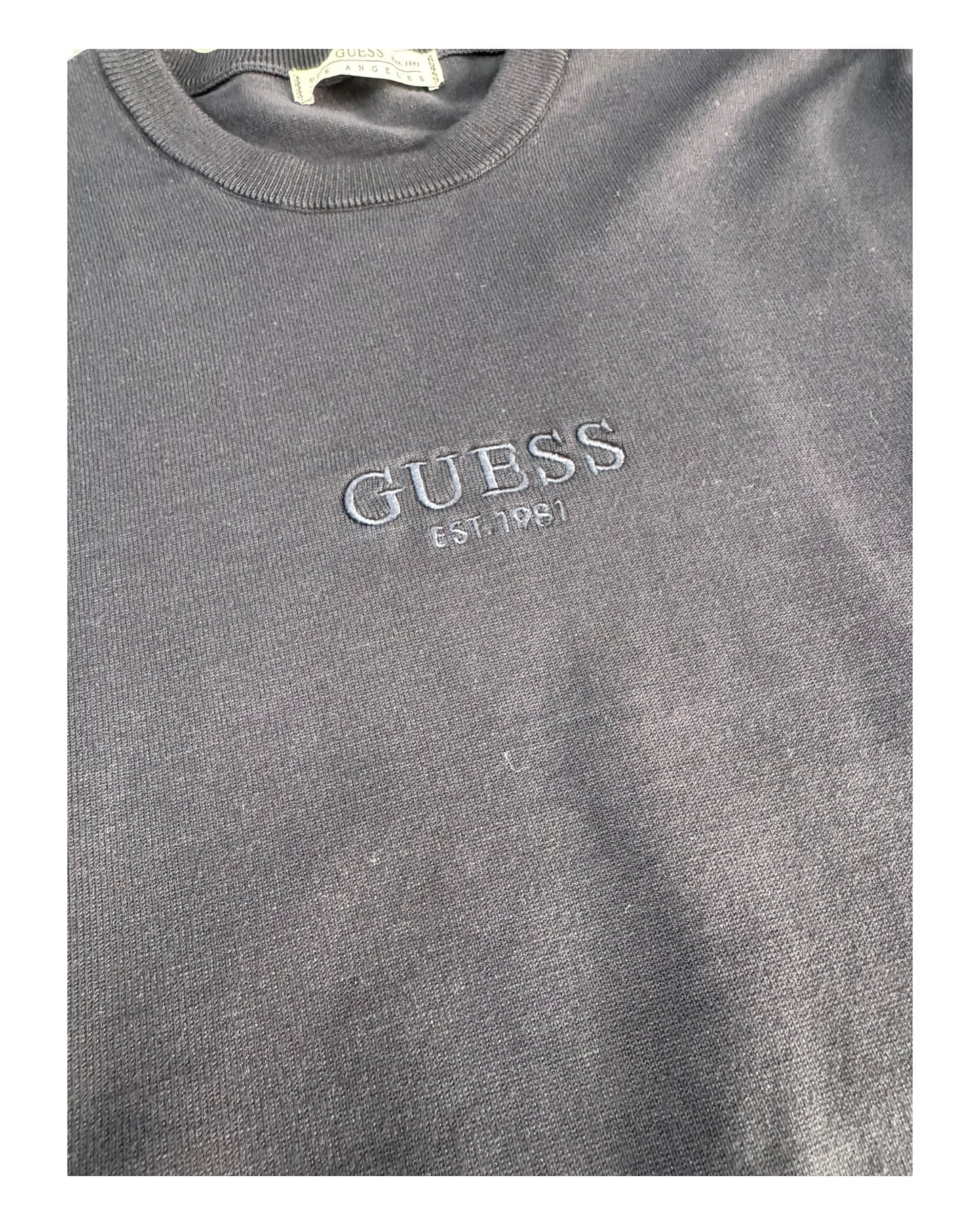 felpa uomo guess logo piccolo