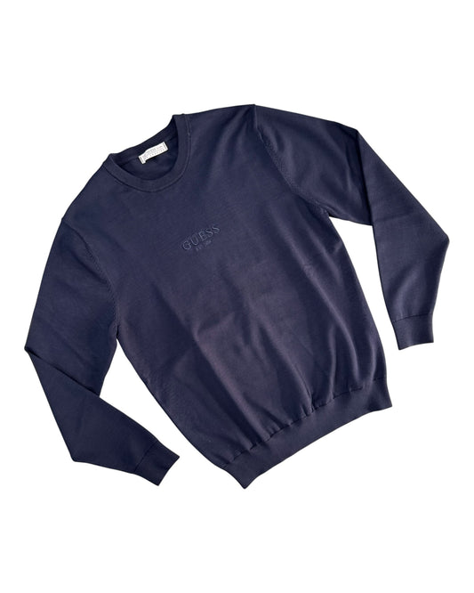 Felpa uomo Guess logo piccolo