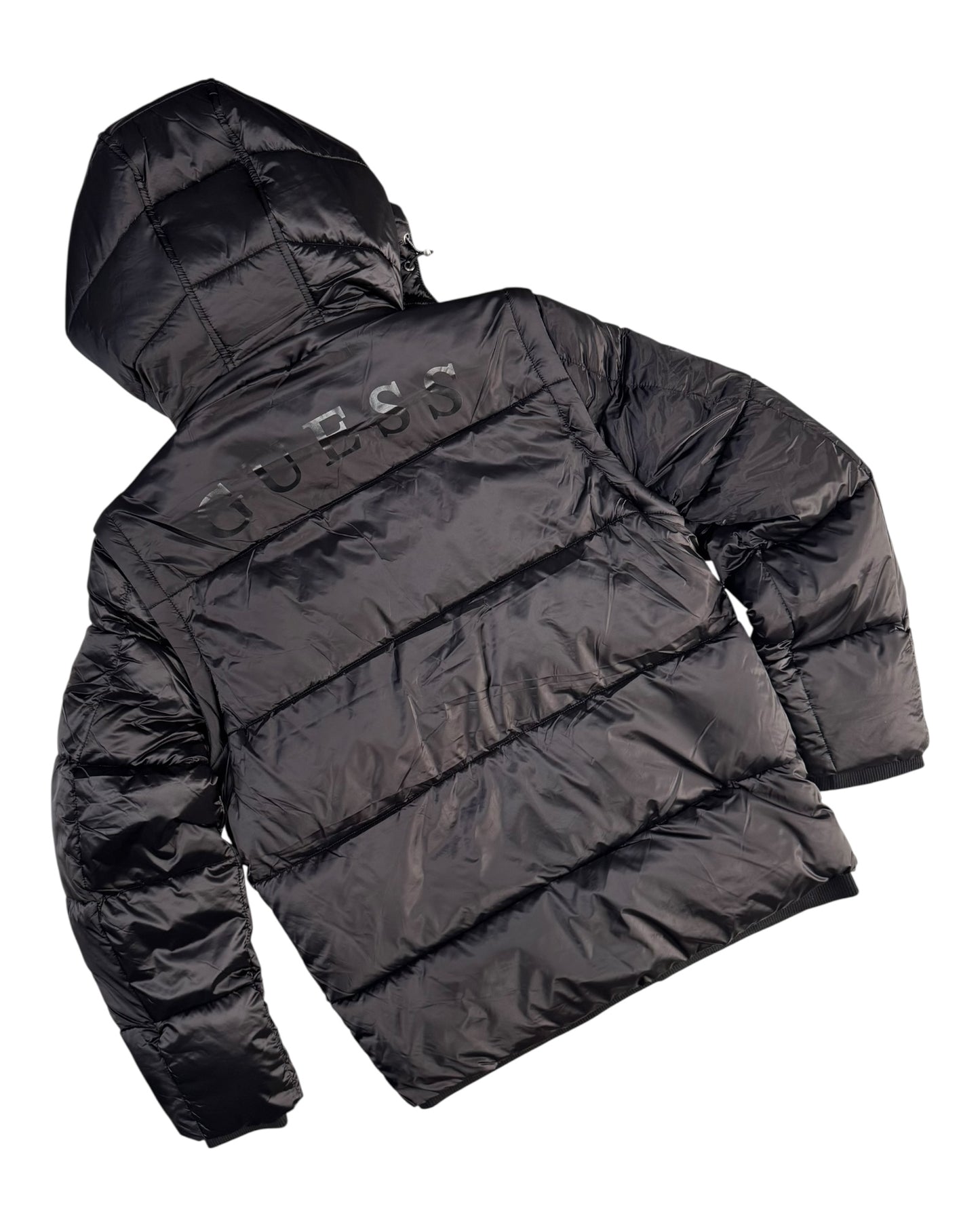 piumino uomo guess smontabile con stampa dietro