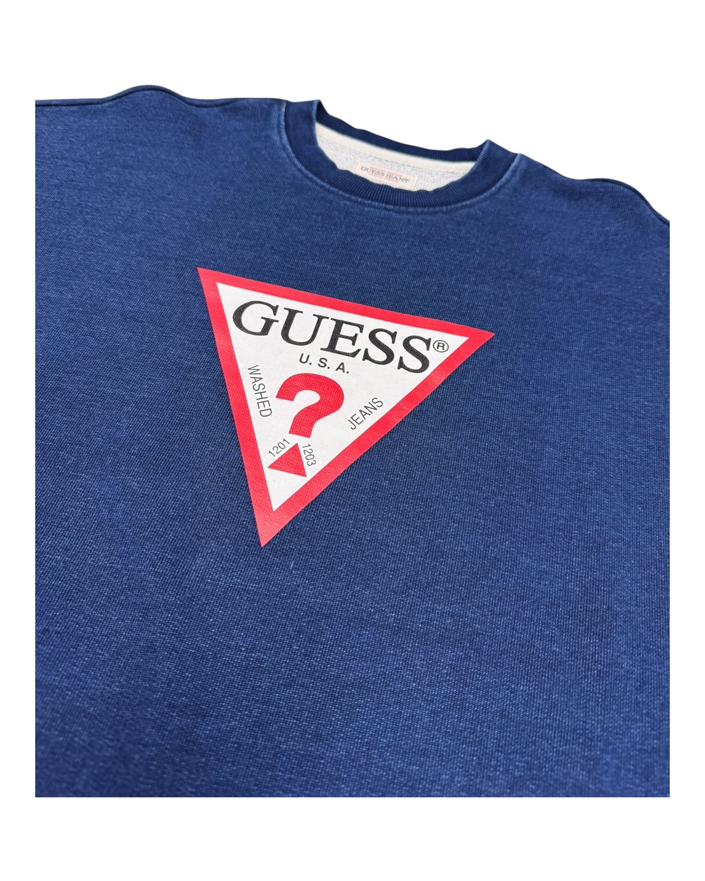 tuta donna guess in felpa effetto denim