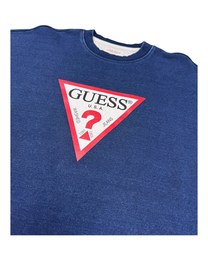 Tuta donna Guess in felpa effetto Denim