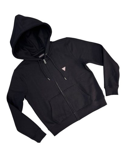 Felpa donna Guess con zip e cappuccio