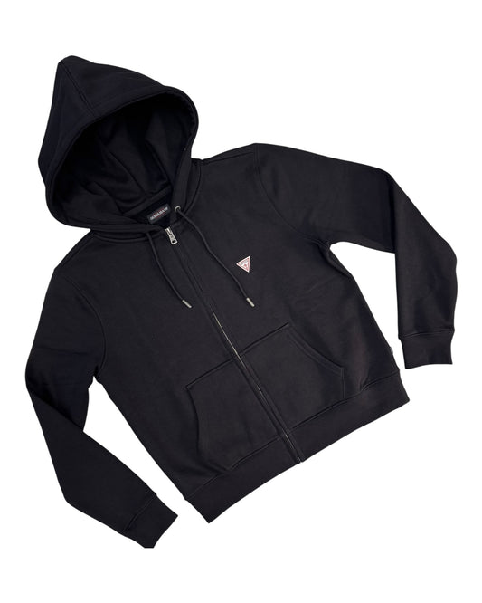 Felpa donna Guess con zip e cappuccio