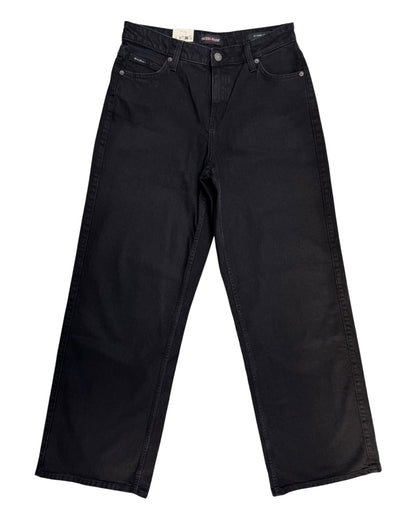 Jeans donna Guess Wide Leg in Denim nero