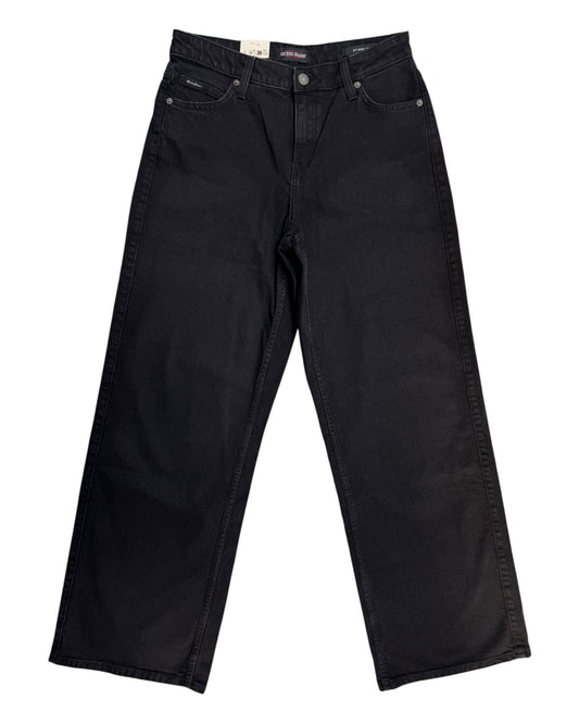 Jeans donna Guess Wide Leg in Denim nero