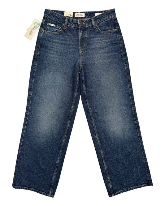 Jeans donna Guess Wide Leg lavaggio blu