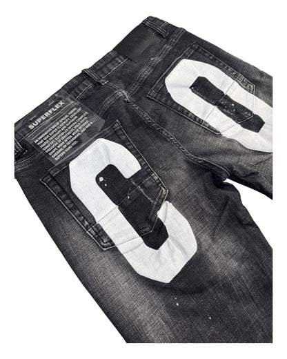 Jeans uomo ICON stampa dietro