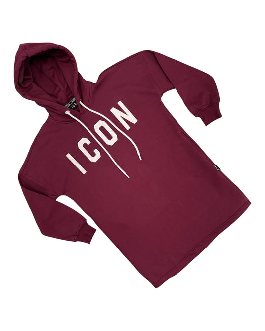 Vestito ICON donna con cappuccio e tasche a scomparsa