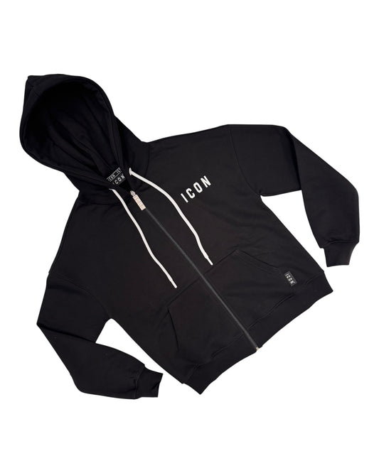 Felpa ICON donna zip e cappuccio